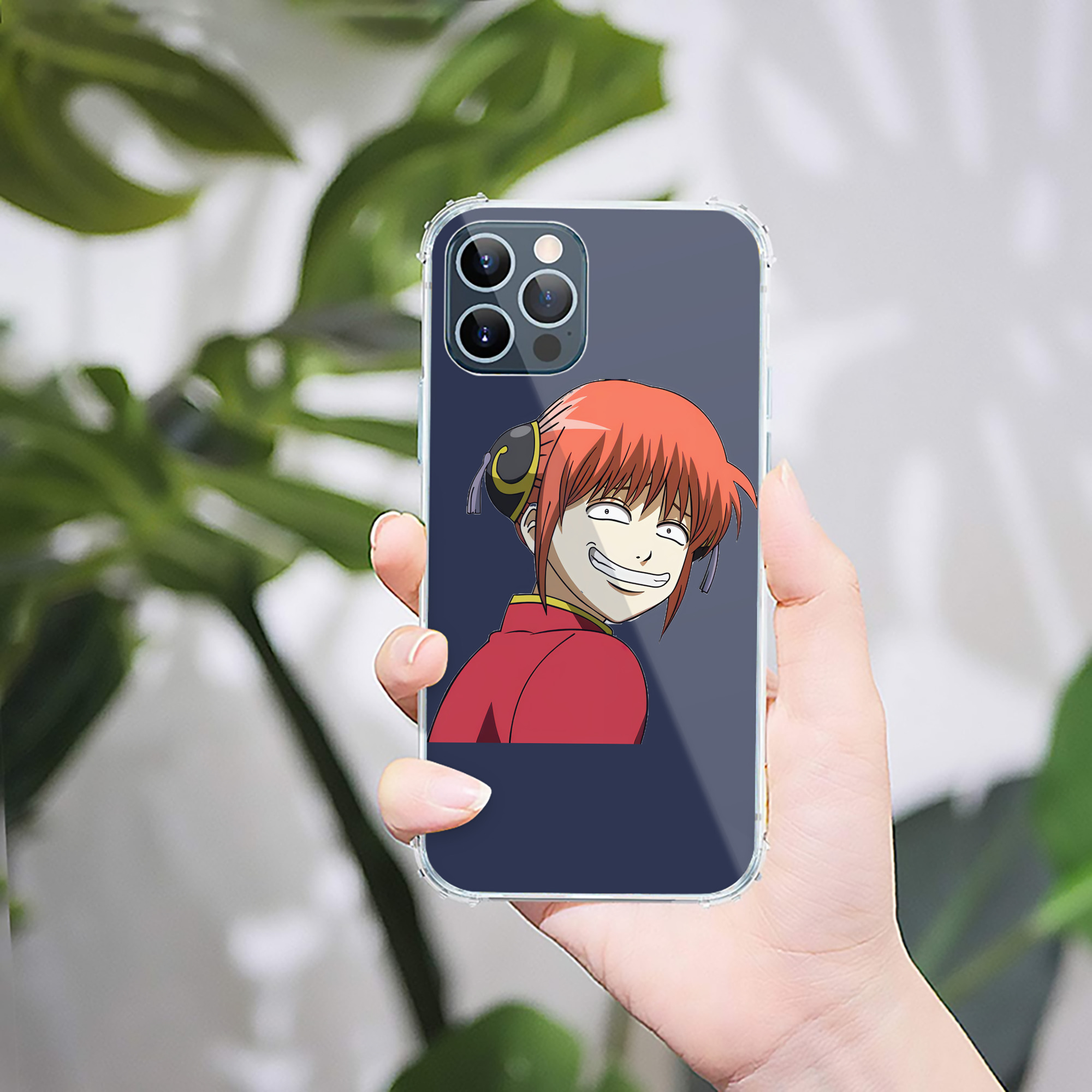 （画像用） ぎんたま 坂田銀時（さかたぎんとき） 神楽 志村新八（しむら しんぱち） GINTAMA Sakata Gintoki Kagura Shimura Shinpachi 【iPhone 12シリーズ対応】透明スマホケース（クリアソフトケース）